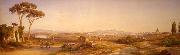 unknow artist View of Rome from Via Trionfale, close to the Madonna del Rosario convent. oil painting picture wholesale